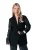 Colourful Rebel Mimmi Denim Contrast Sleeve Single Breasted Blazer Blazers 200 Black
