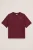 WE Fashion – Meisjes oversized T-shirt – Oversized – Bordeauxrood – Katoen –