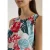Blouse met ronde hals en bladerenprint