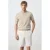 Mango Man slim fit gestreept T-shirt – pastelbruin