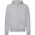 Fruit of the Loom Heren Classic Heather Hoodie met rits (Heide Grijs)