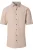 Redmond Casual Overhemd Korte mouw beige