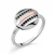 Orphelia Dames 925 Sterling Zilveren Ring – Zilver/Roze ZR-7501