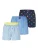 Happy Shorts Boxershorts ‘ Motiv Mix ‘  lichtblauw / donkerblauw / gemengde kleuren
