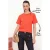 TRENDYOLMİLLA Dames Rood Effen Kort Regular fit T-shirts
