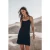 Mikuta The Black Crochet Midi Dress Black