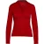 Rood imitatiewikkeltop met lange mouwen van duurzame stretchjersey