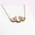 Ketting met 3 hoefijzers voor vrouwen Ponytail & Co