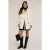 Motivi Kimono-style Coat In Wool Blend Fabric White