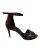 Pierre Hardy 3D Cube Enkelsandalen met Band in Bordeaurood Suèdine