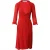 Reformation wikkeljurk in rode viscose