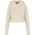 Urban Classics Ladies Oversized Cropped Light Terry Hoodie Whitesand