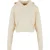 Urban Classics Ladies Oversized Cropped Light Terry Hoodie Whitesand