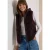 Teddy gilet met afneembare capuchon