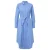 comma gestreepte blousejurk met krijtstreep blauw