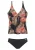 LASCANA Tankini  lichtbruin / abrikoos / oranjerood / zwart / wit