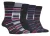 Farah – 5 Pack Heren Dunne Ademend Klassieke Gestreepte Patroon Zachte Top Katoenen Dress Sokken – FCS271BLKBER (Gestreept)