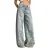 Jeans Palazzo Wide Leg taille mi-haute met een elegante bloemembroidery dames It’s Basic