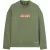 Palm Angels Burning Logo Crewneck Militair