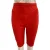 Mugler geribbelde compressiefietsbroek in rood polyester