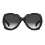 Moschino Zonnebril met rond montuur voor dames/dames (Zwart)