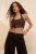 TRENDYOLMİLLA Dames Bruin Effen Mouwloos Getailleerd Blouses