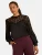 love & roses Blouse  zwart