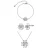 Daffodil Parures – Zilver en Kristal