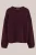 WE Fashion – Dames Premium fijngebreide trui – Regular fit – Donkerpaars –