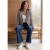 Blazer met houndstooth-patroon