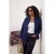 Trendyol Curve Dames Donkerblauw Effen Lang, Getailleerd Grote maten Overhemden