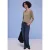 Street One Dames Shirt met hartvormige halslijn in Bruin