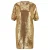 Boss Dames/Dames Pailletten Jurk (Goud)