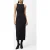 French Connection Sadie Textured Boat Nk Dress Blackout