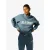 The Lola Club Dames sweater jayla half zip denim blauw