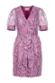 Freebird glitterjurk roze/paars