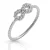 Orphelia ‘Infinity’ Damesring van 925 Sterling Zilver – Zilver ZR-7528