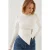 Geknoopte Detail Asymmetrische T-shirt