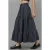 Elastische Taille Gecontroleerde Geknoopte Laagjes Maxi Rok