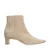 Manfield suède enkellaarzen beige