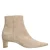 Manfield suède enkellaarzen beige