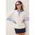 V-hals Lange Mouwen Sweatshirt met Poplin Detail