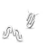 Orphelia Dames 925 Sterling Zilveren Set: Ketting-Hanger + Oorbellen – Zilver SET-5003