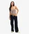 Broderie Broek met Elastische Taille Normale Pasvorm Blauw