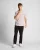 Lyle & Scott coordineert lichtroze poloshirt met print en getipte kraag