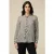 Oltre Optical Satin Shirt With Bow White