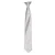 Premier Kleuren Heren Satin Clip Tie (Zilvergrijs)