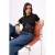 TRENDYOLMİLLA Dames Zwart Effen Kort Getailleerd Blouses
