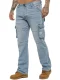 Enzo | Cargo-gevechtsjeans voor heren – lichtblauw