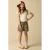 Sissy-Boy denim short met panterprint bruin